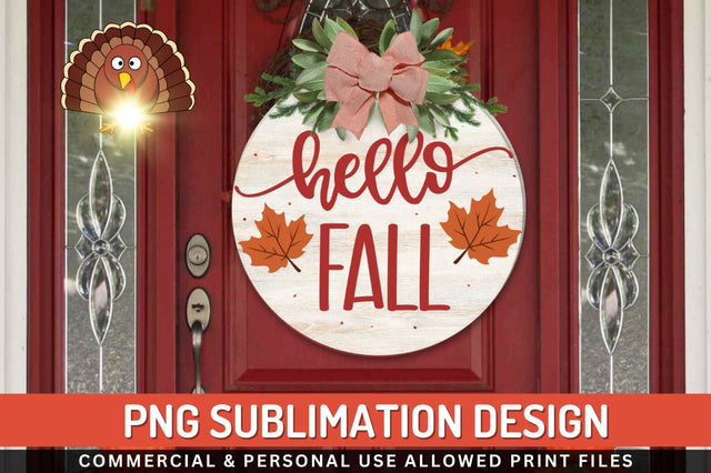 Hello fall Sublimation PNG Sublimation Regulrcrative 