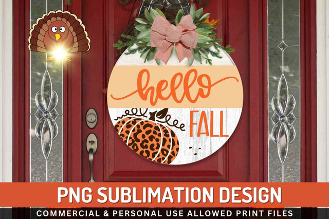 Hello fall Sublimation PNG Sublimation Regulrcrative 
