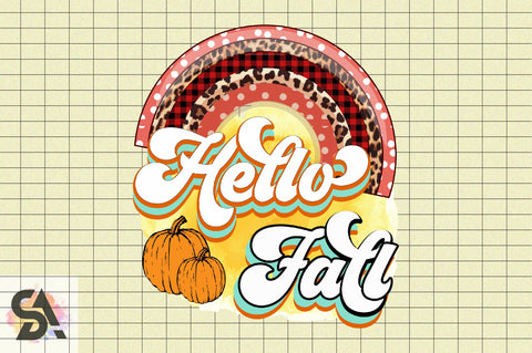 hello fall Sublimation SVGArt 