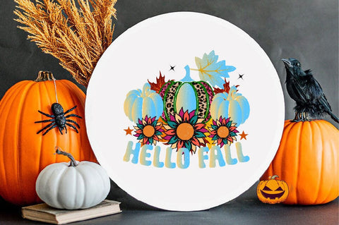 Hello Fall Sublimation SVGArt 