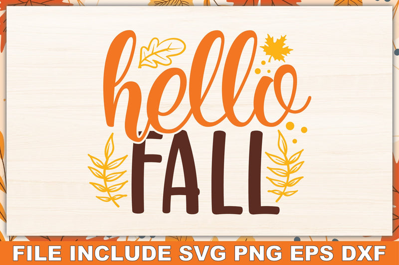 Hello fall SVG Ariyan 