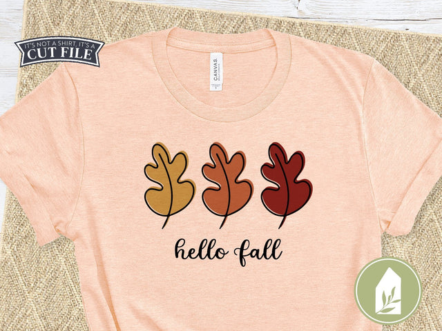 Hello Fall SVG | Autumn Leaves SVG SVG LilleJuniper 