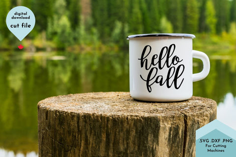 Hello Fall SVG Cut File SVG Lettershapes 