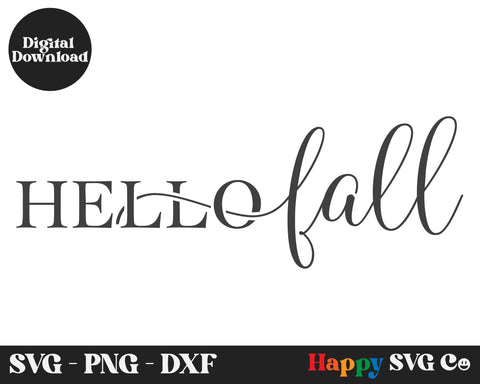 Hello Fall SVG Cut File SVG The Happy SVG Co 
