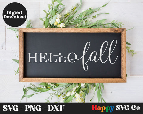 Hello Fall SVG Cut File SVG The Happy SVG Co 