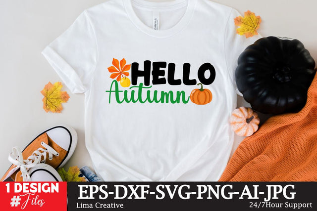 Hello Fall SVG Cute File , autumn quotes,Autumn SVG Design, Autumn Retro T-shirt Design,Autumn Illustration ,Autumn SVG Qoutes,Autumn Sublimation PNG SVG Insomnia Std 