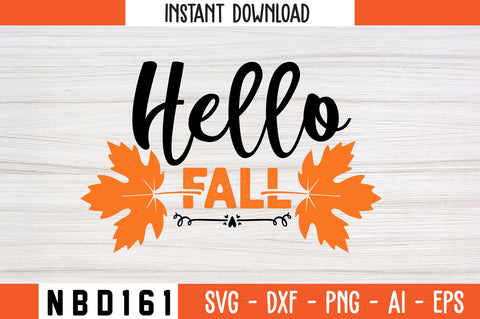 Hello Fall Svg Design SVG Nbd161 