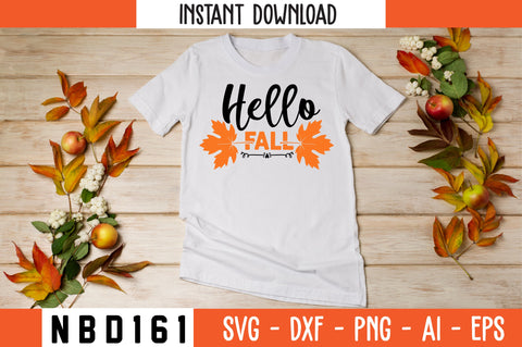 Hello Fall Svg Design SVG Nbd161 