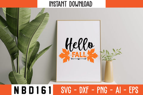 Hello Fall Svg Design SVG Nbd161 