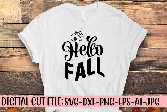 Hello Fall SVG Design SVG Syaman 