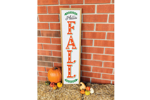 Hello Fall SVG | Fall Porch Sign SVG SVG CraftLabSVG 