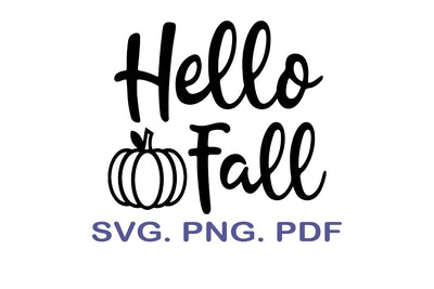 Hello Fall Svg, Fall Svg, Fall Quote, Seasons, Fall Saying, Fall Svg Designs, Fall Cut Files, Cricut Cut Files, Silhouette Cut Files SVG MagicDesignUS 