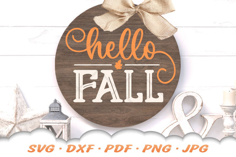 Hello Fall SVG | Fall SVG | Fall Quote SVG SVG Cloud9Design 