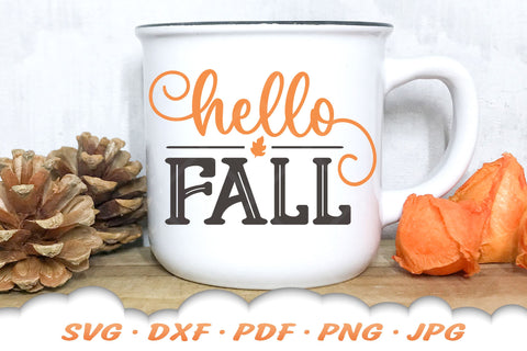 Hello Fall SVG | Fall SVG | Fall Quote SVG SVG Cloud9Design 