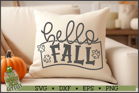 Hello Fall SVG File SVG Crunchy Pickle 