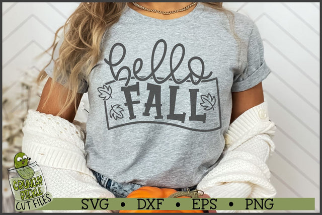 Hello Fall SVG File SVG Crunchy Pickle 
