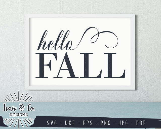 Hello Fall SVG Files | Autumn SVG (844503674) SVG Ivan & Co. Designs 