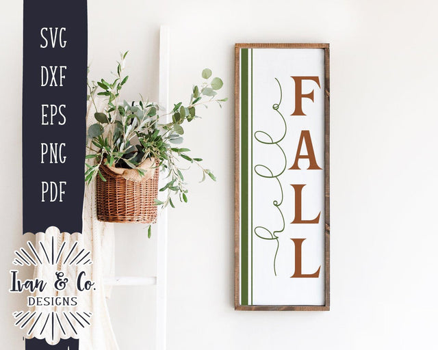 Hello Fall SVG Files | Porch Sign SVG | Autumn SVG | Fall SVG | Welcome SVG | Commercial Use | Cricut | Silhouette | Cut Files (1044736992) SVG Ivan & Co. Designs 