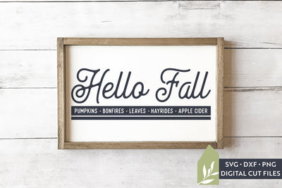 Hello Fall SVG Files | Thanksgiving SVG SVG LilleJuniper 