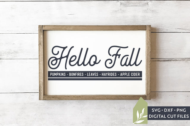 Hello Fall SVG Files | Thanksgiving SVG SVG LilleJuniper 