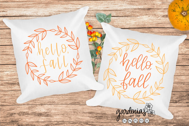 Hello Fall SVG Gardenias Art Shop 