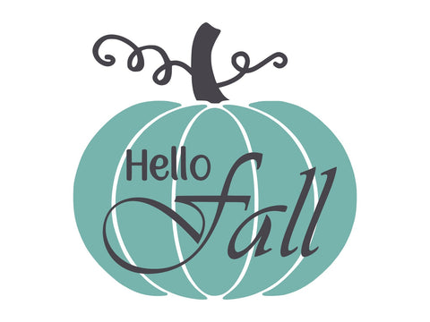 Hello Fall SVG | Hello Fall Pumpkin SVG | Hello Fall Clipart SVG Friendly Henry 