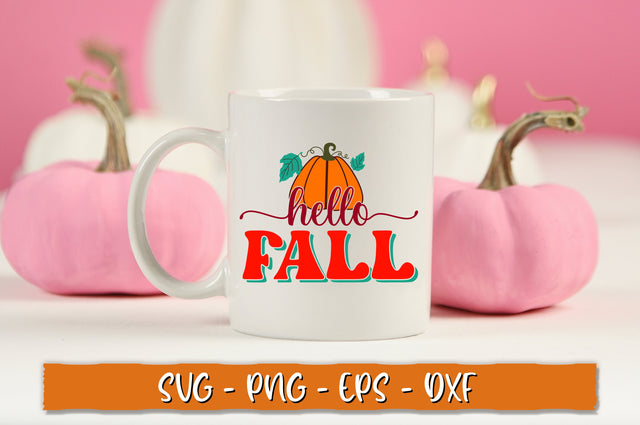 Hello fall SVG, Retro Fall SVG Shetara Begum 