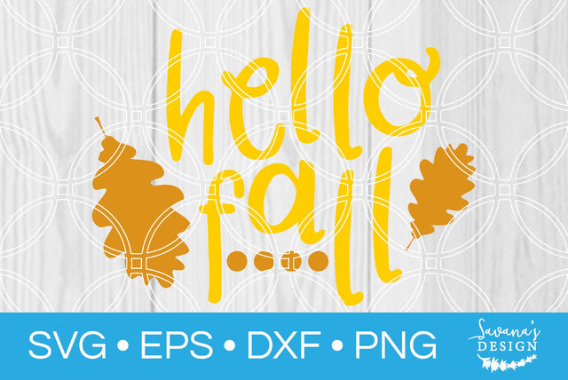Hello Fall SVG SavanasDesign 