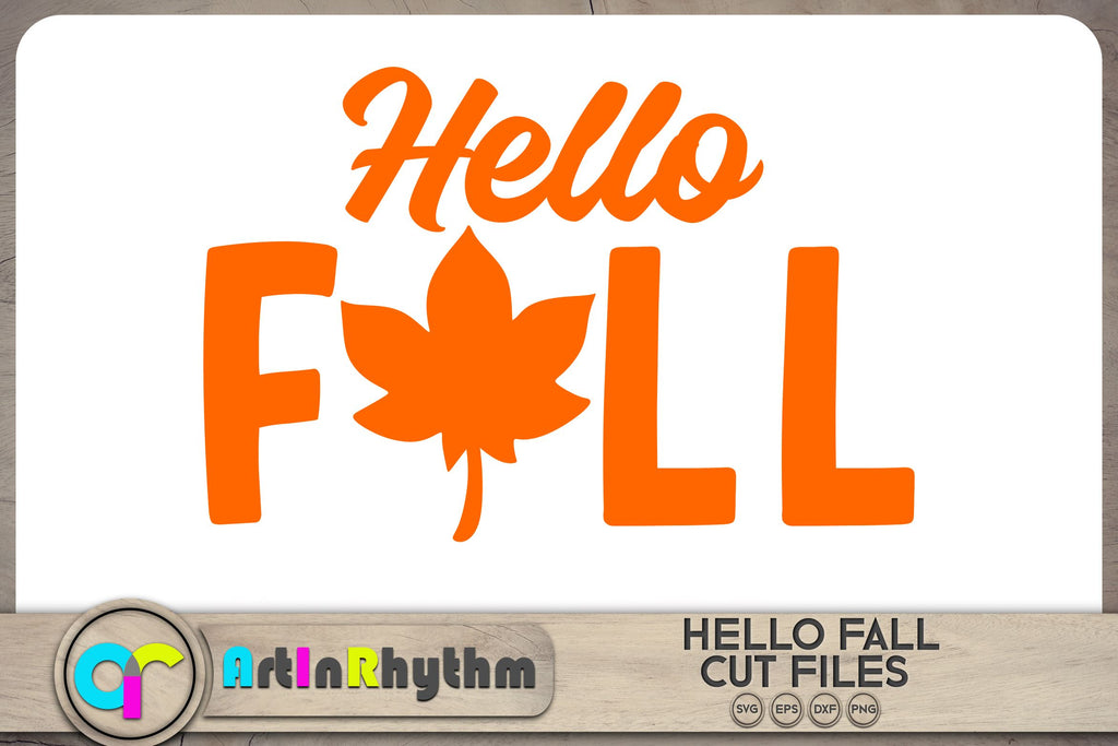 Hello fall SVG - So Fontsy