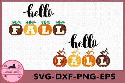 Hello Fall Svg SVG Lerastudio 