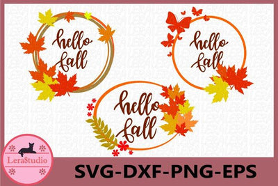 Hello Fall Svg SVG Lerastudio 