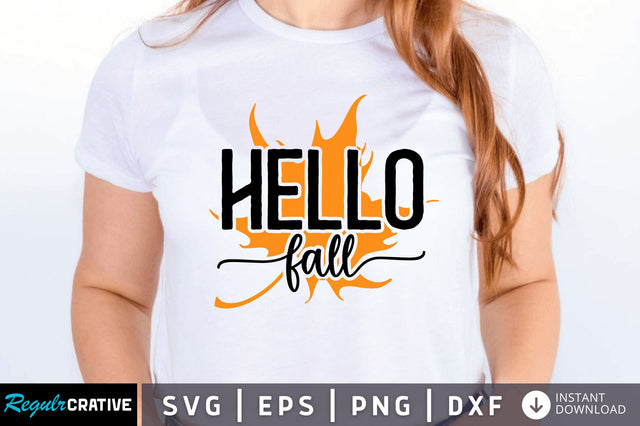Hello fall SVG SVG Regulrcrative 