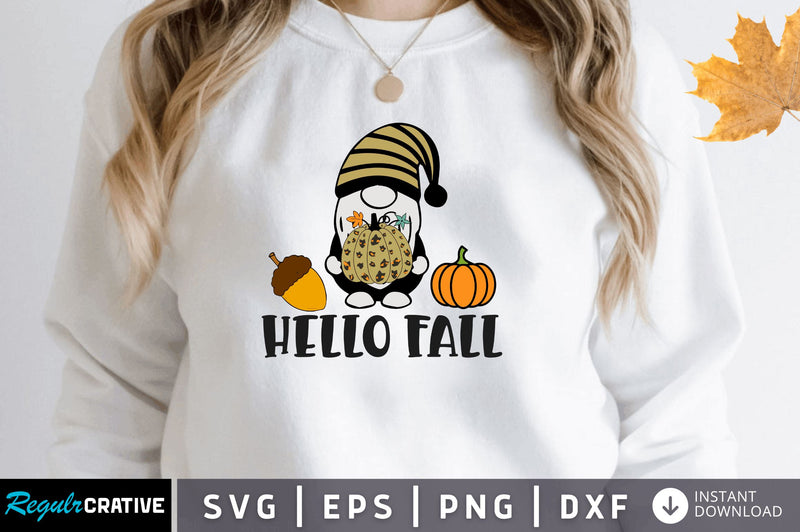 Hello fall SVG SVG Regulrcrative 