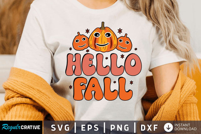 Hello fall SVG SVG Regulrcrative 
