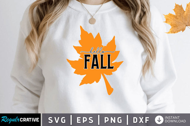 Hello fall SVG SVG Regulrcrative 