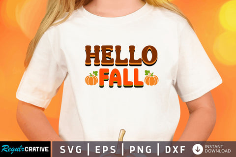 hello fall svg SVG Regulrcrative 