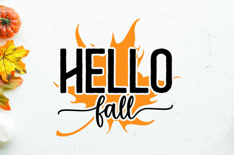 Hello fall SVG SVG Regulrcrative 