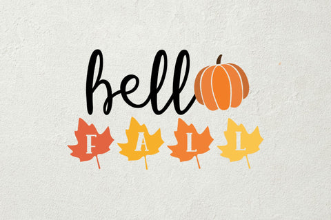 Hello fall SVG SVG Regulrcrative 
