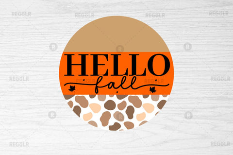 Hello fall SVG SVG Regulrcrative 