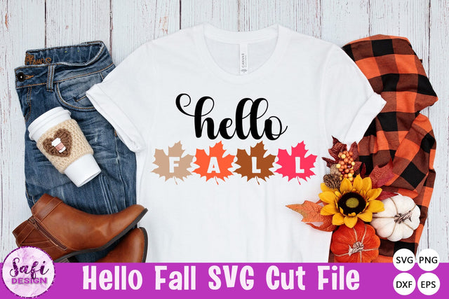 Hello Fall SVG SVG Safi Design 
