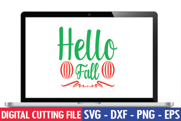 Hello Fall SVG SVG thesvgfactory 