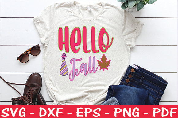 Hello Fall SVG SVG thesvgfactory 