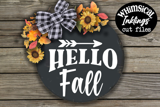 Hello Fall SVG SVG Whimsical Inklings 