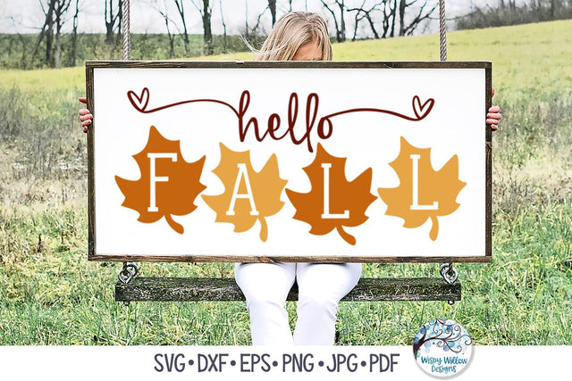 Hello Fall SVG SVG Wispy Willow Designs 