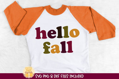 Hello Fall | Thanksgiving & Autumn SVG File SVG Cheese Toast Digitals 