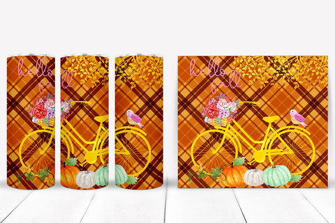 Hello Fall Tumbler Sublimation I Thanksgiving Tumbler Wrap Sublimation Happy Printables Club 