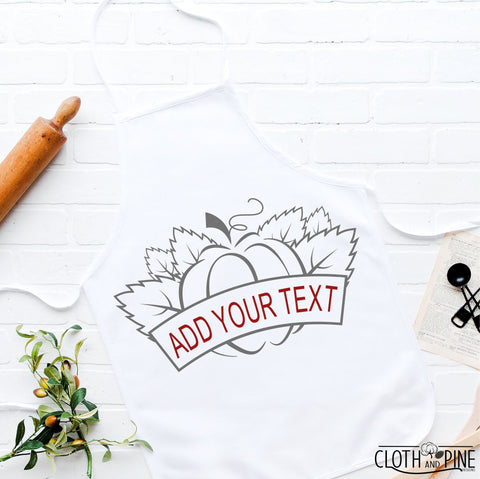 Hello Fall with Pumpkin and Fall Leaves Outline SVG Cloth and Pine Designs 