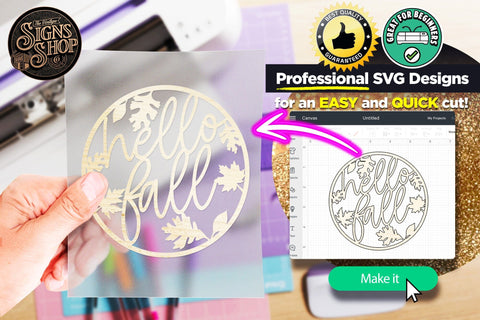 Hello fall wreath | FALL SVG Sign SVG The Vintage Signs Shop 