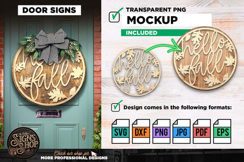 Hello fall wreath | FALL SVG Sign SVG The Vintage Signs Shop 