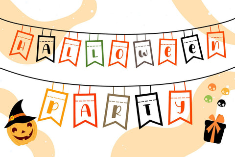 Hello Festive - Banner Font Font Dm Letter Studio 